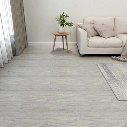 Flooring Planks 5.11 m² 55 pcs PVC Grey and Wood