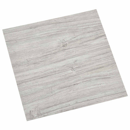 Flooring Planks 5.11 m² 55 pcs PVC Grey and Wood