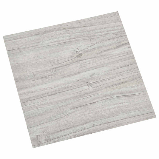 Flooring Planks 5.11 m² 55 pcs PVC Grey and Wood