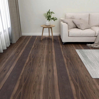 Flooring Planks 55 pcs Dark Brown 5.11 m² PVC