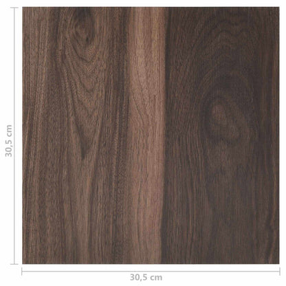 Flooring Planks 55 pcs Dark Brown 5.11 m² PVC