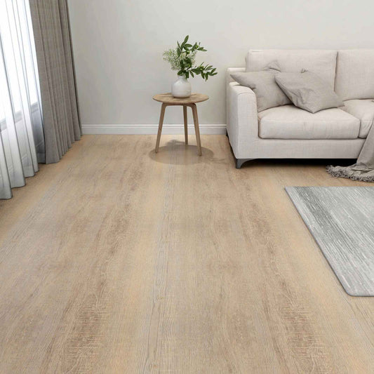 Flooring Planks Light Grey and Dark Brown 5.11 m² 55 pcs PVC