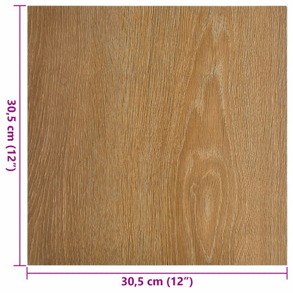 Flooring Planks 55 pcs Brown 5.11 m² PVC