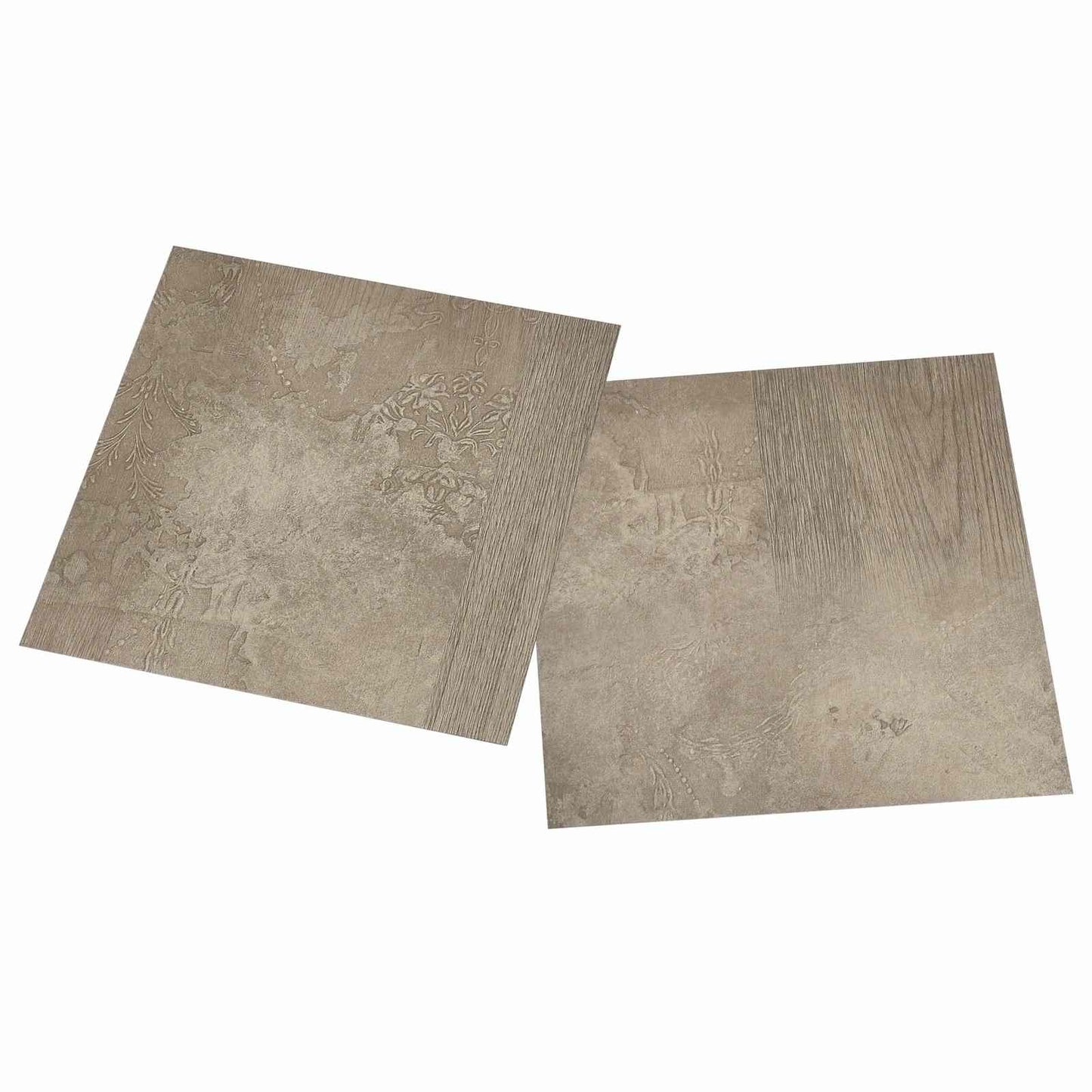 Flooring Planks 5.11 m² 55 pcs PVC Dark Brown and Gray