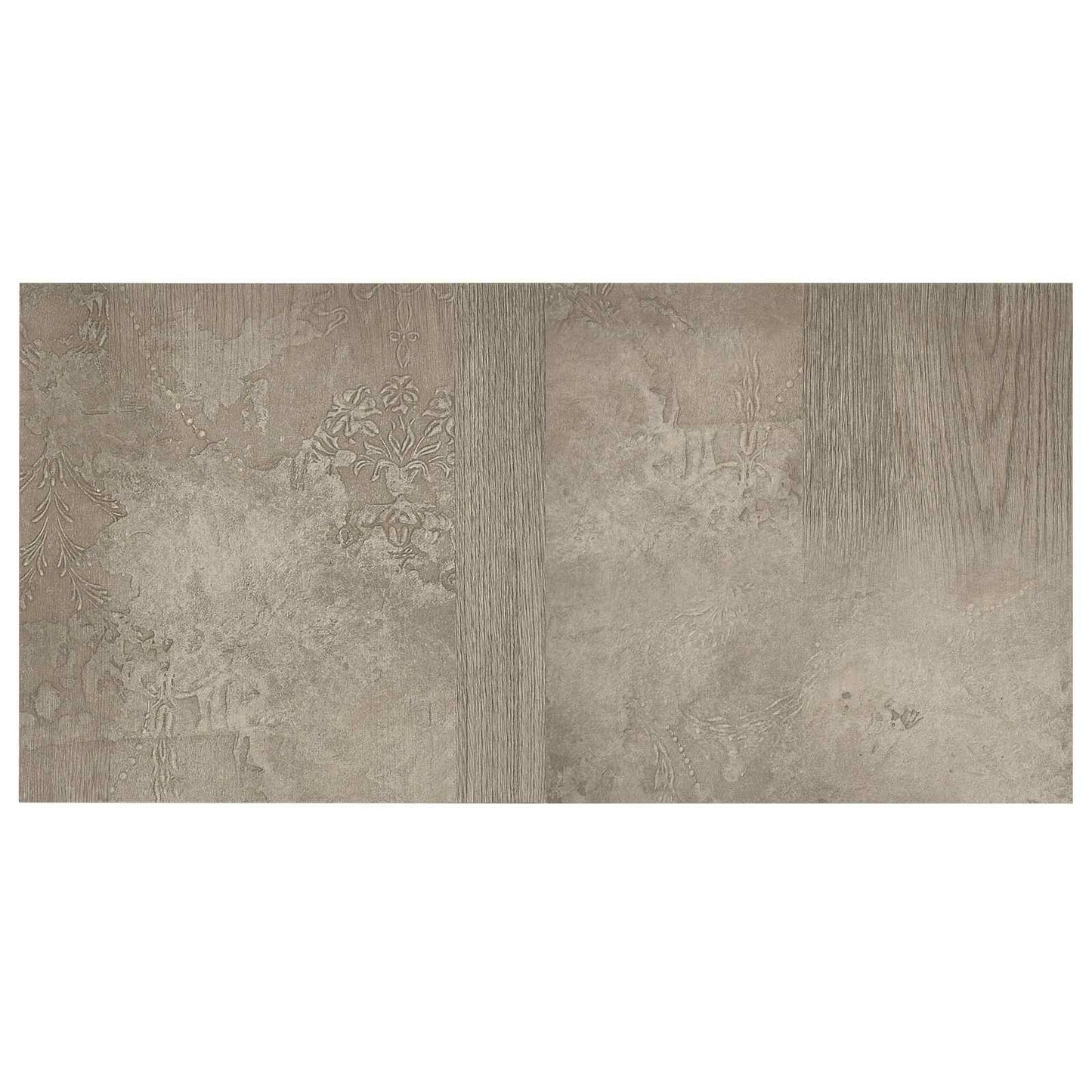 Flooring Planks 5.11 m² 55 pcs PVC Dark Brown and Gray
