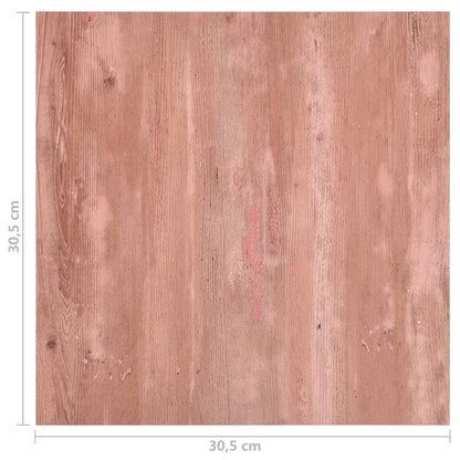 Flooring Planks 55 pcs Red 5.11 m² PVC