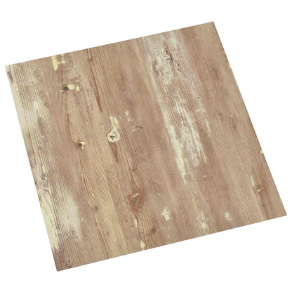 Flooring Planks 5.11 m² 55 pcs PVC Cream and Light Brown