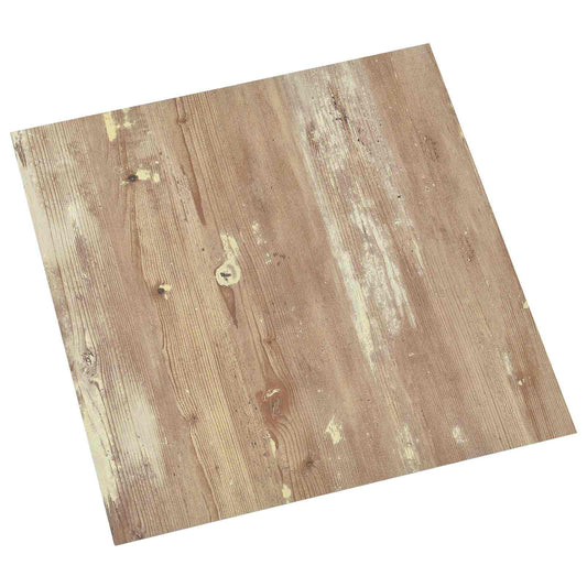 Flooring Planks 5.11 m² 55 pcs PVC Cream and Light Brown