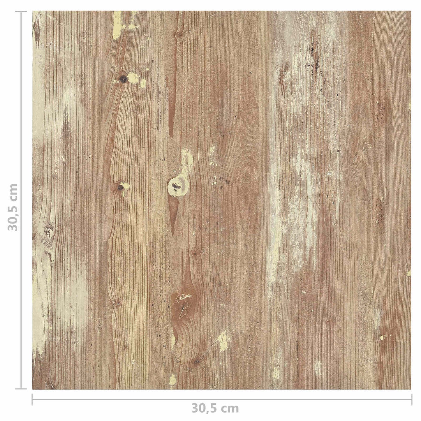 Flooring Planks 5.11 m² 55 pcs PVC Cream and Light Brown