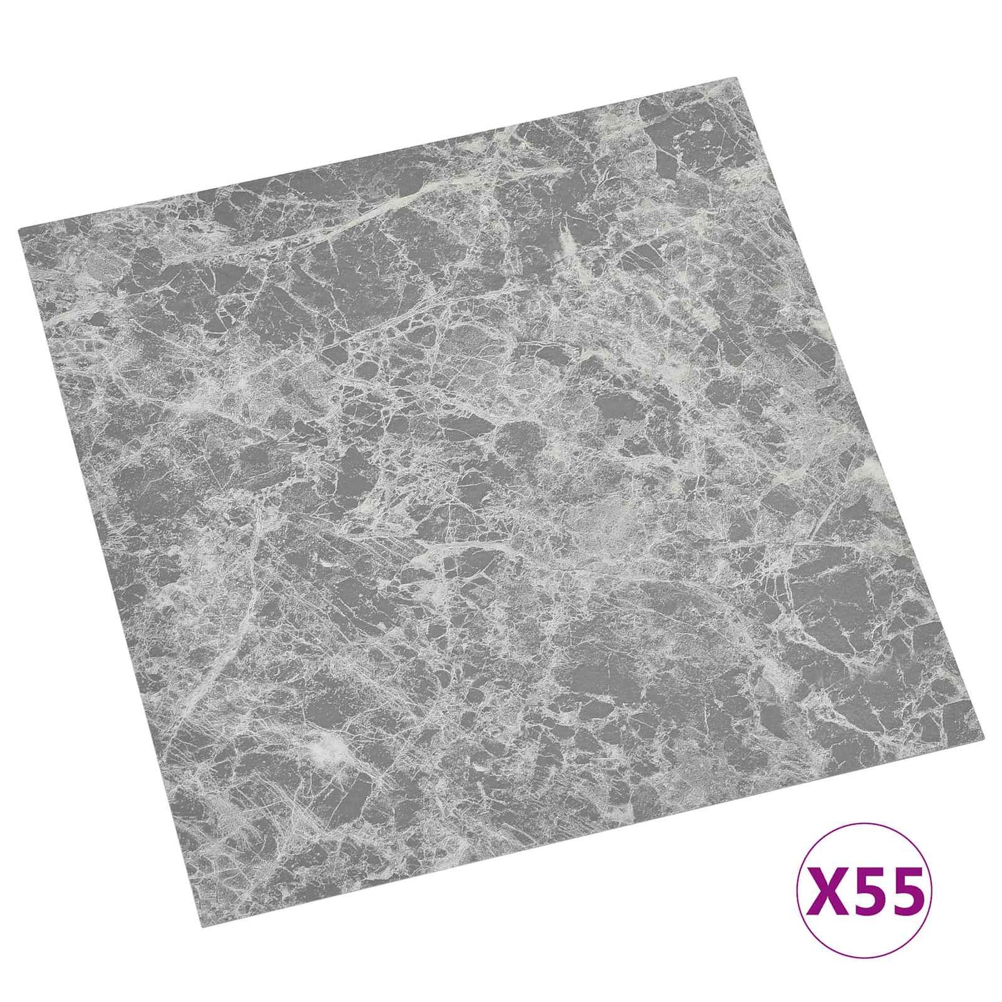 Flooring Planks 5.11 m² 55 pcs PVC Grey
