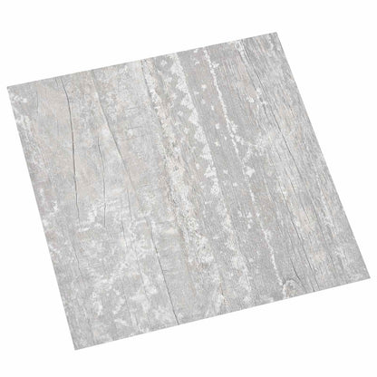 Flooring Planks 5.11 m² 55 pcs PVC Light Grey and White
