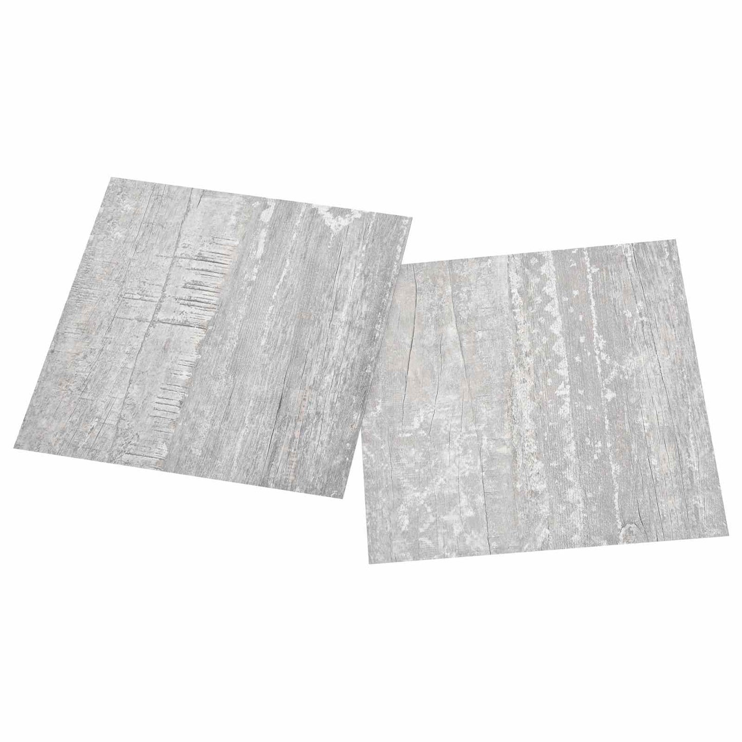 Flooring Planks 5.11 m² 55 pcs PVC Light Grey and White