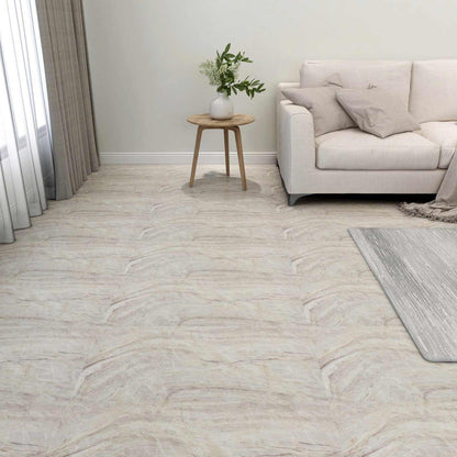 Flooring Planks 5.11 m² 55 pcs PVC Brown and Beige