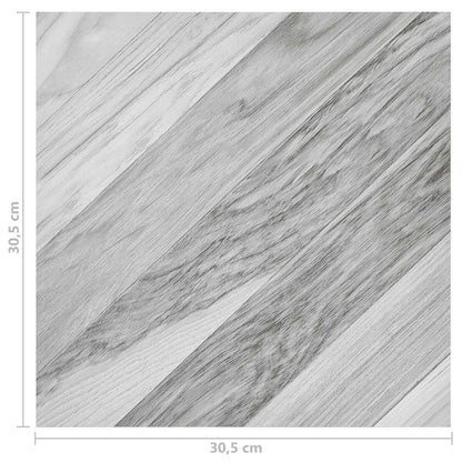 Flooring Planks 55 pcs Grey 5.11 m² PVC