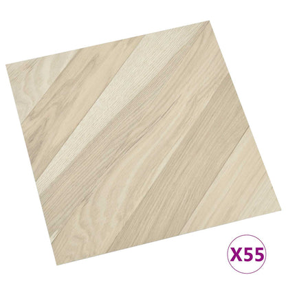 Flooring Planks 55 pcs Beige 5.11 m² PVC