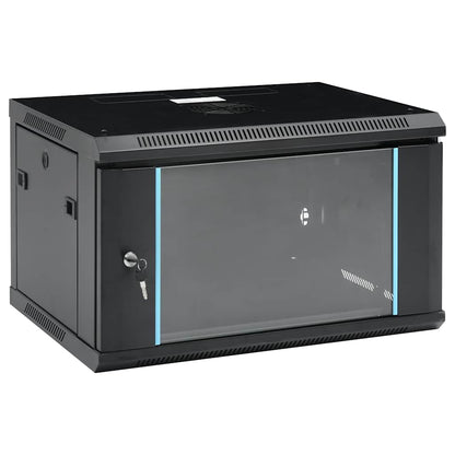 30165 vidaXL 6U Wall Mounted Network Cabinet 19" IP20 600x450x350 mm