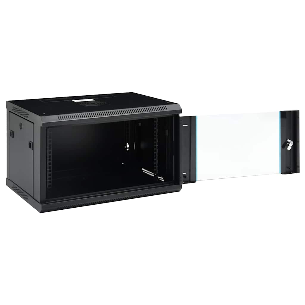 30165 vidaXL 6U Wall Mounted Network Cabinet 19" IP20 600x450x350 mm
