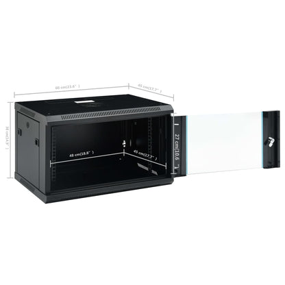 6U Wall Mounted Network Cabinet 19 IP20 600x450x350 mm