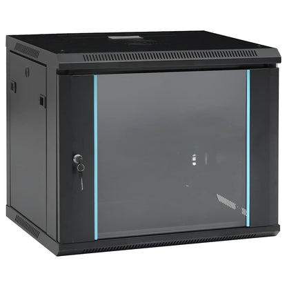 30166 vidaXL 9U Wall Mounted Network Cabinet 19" IP20 600x450x510 mm
