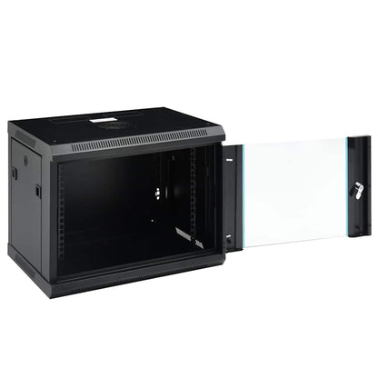 30166 vidaXL 9U Wall Mounted Network Cabinet 19" IP20 600x450x510 mm