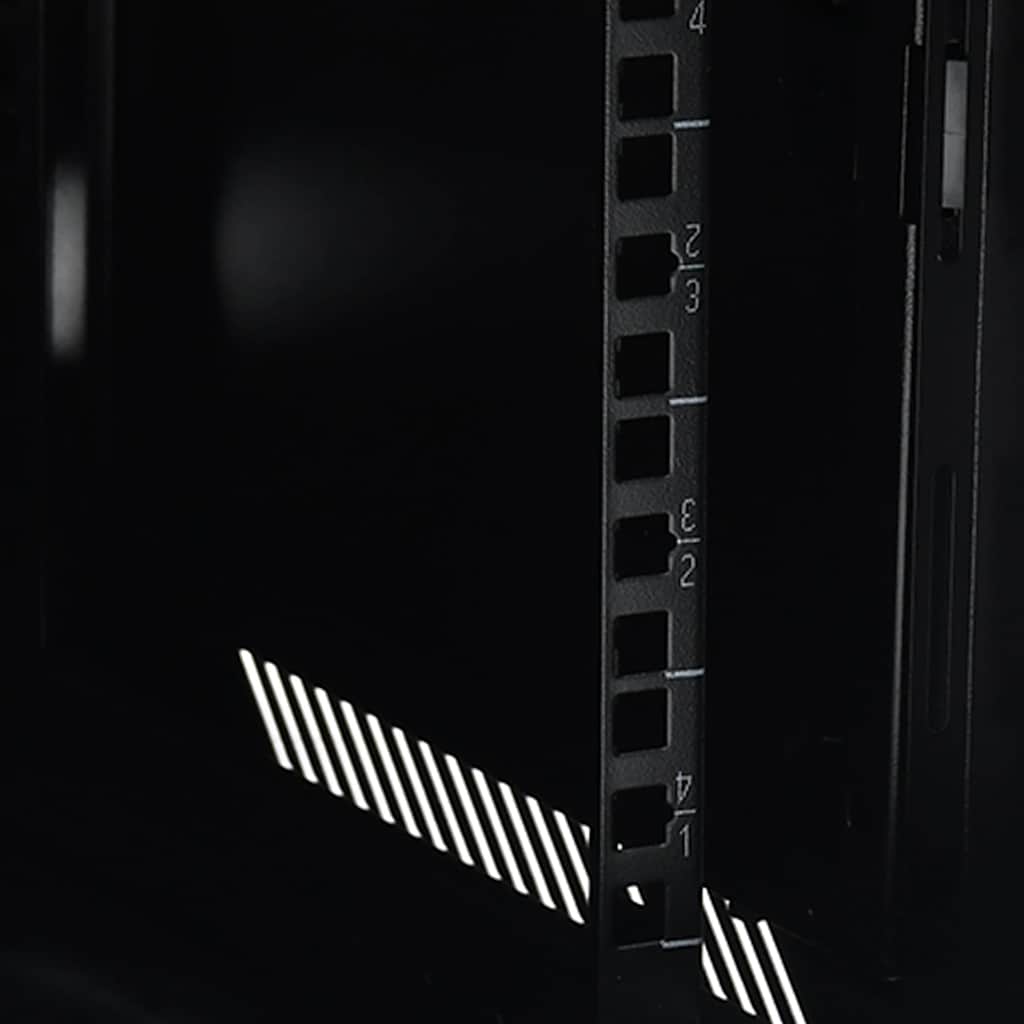 30166 vidaXL 9U Wall Mounted Network Cabinet 19" IP20 600x450x510 mm
