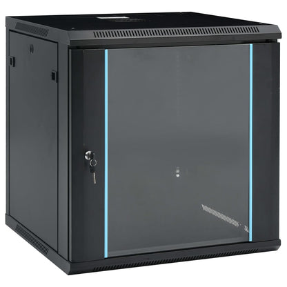 30167 vidaXL 12U Wall Mounted Network Cabinet 19" IP20 600x600x640 mm
