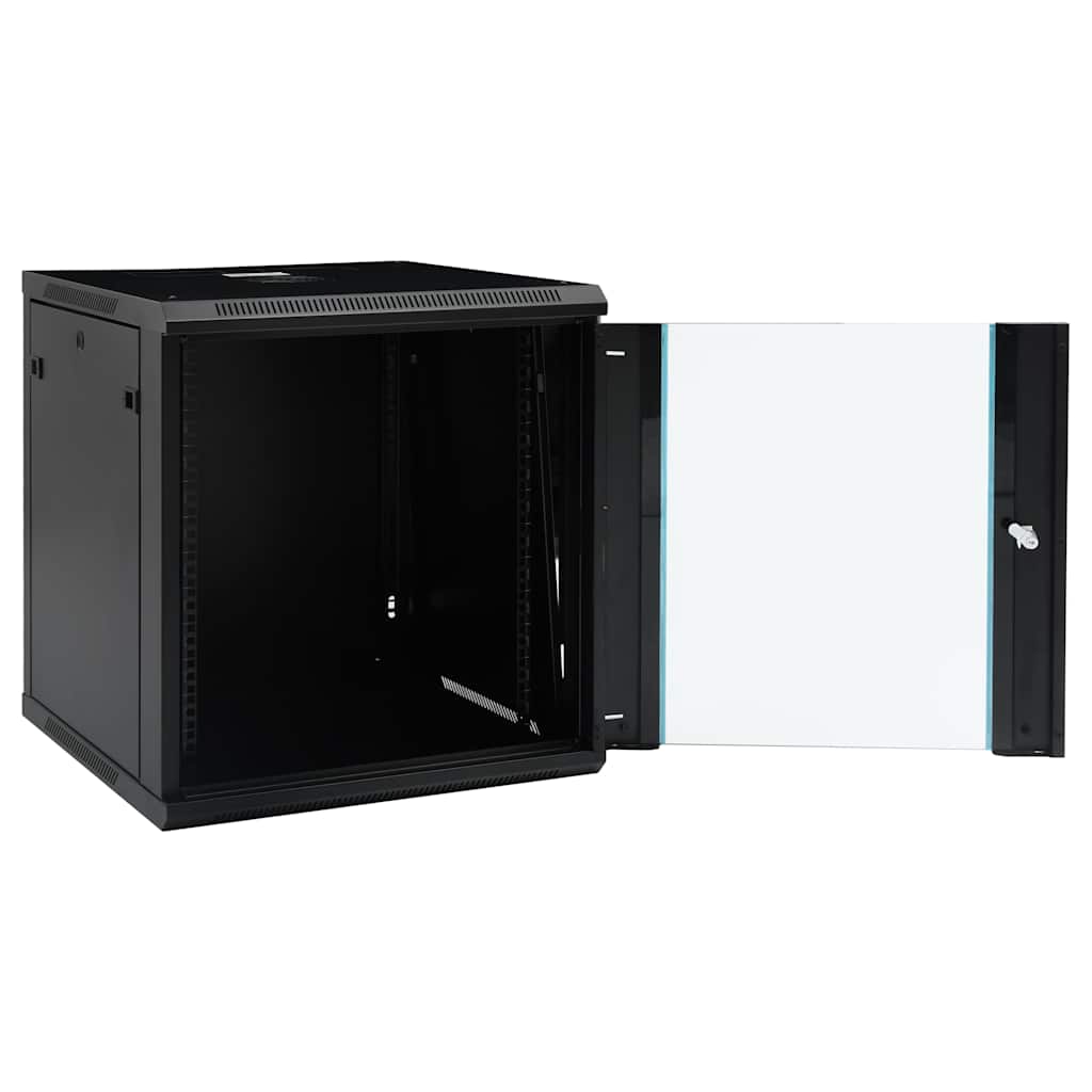 30167 vidaXL 12U Wall Mounted Network Cabinet 19" IP20 600x600x640 mm