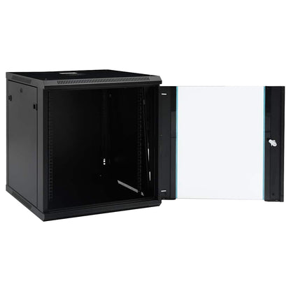 30167 vidaXL 12U Wall Mounted Network Cabinet 19" IP20 600x600x640 mm