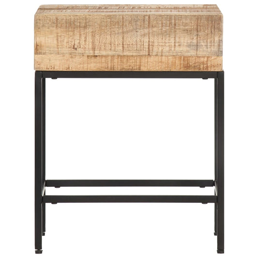 Side Table 40x30x50 cm Solid Rough Mango Wood