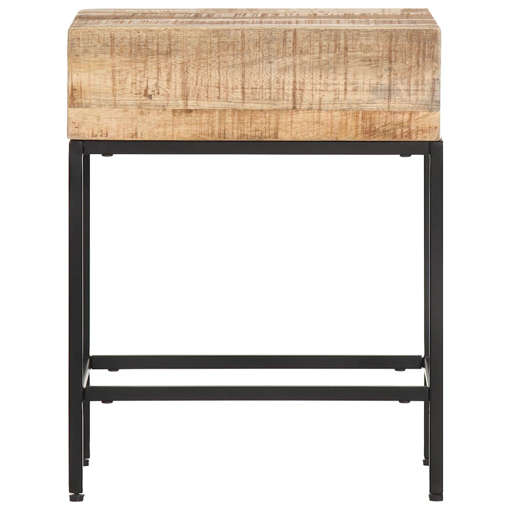 320938 vidaXL Side Table 40x30x50 cm Solid Rough Mango Wood