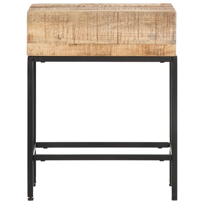 320938 vidaXL Side Table 40x30x50 cm Solid Rough Mango Wood