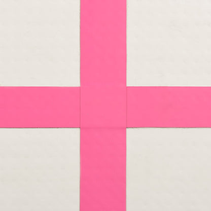 Inflatable Gymnastics Mat with Pump 60x100x20 cm PVC Pink