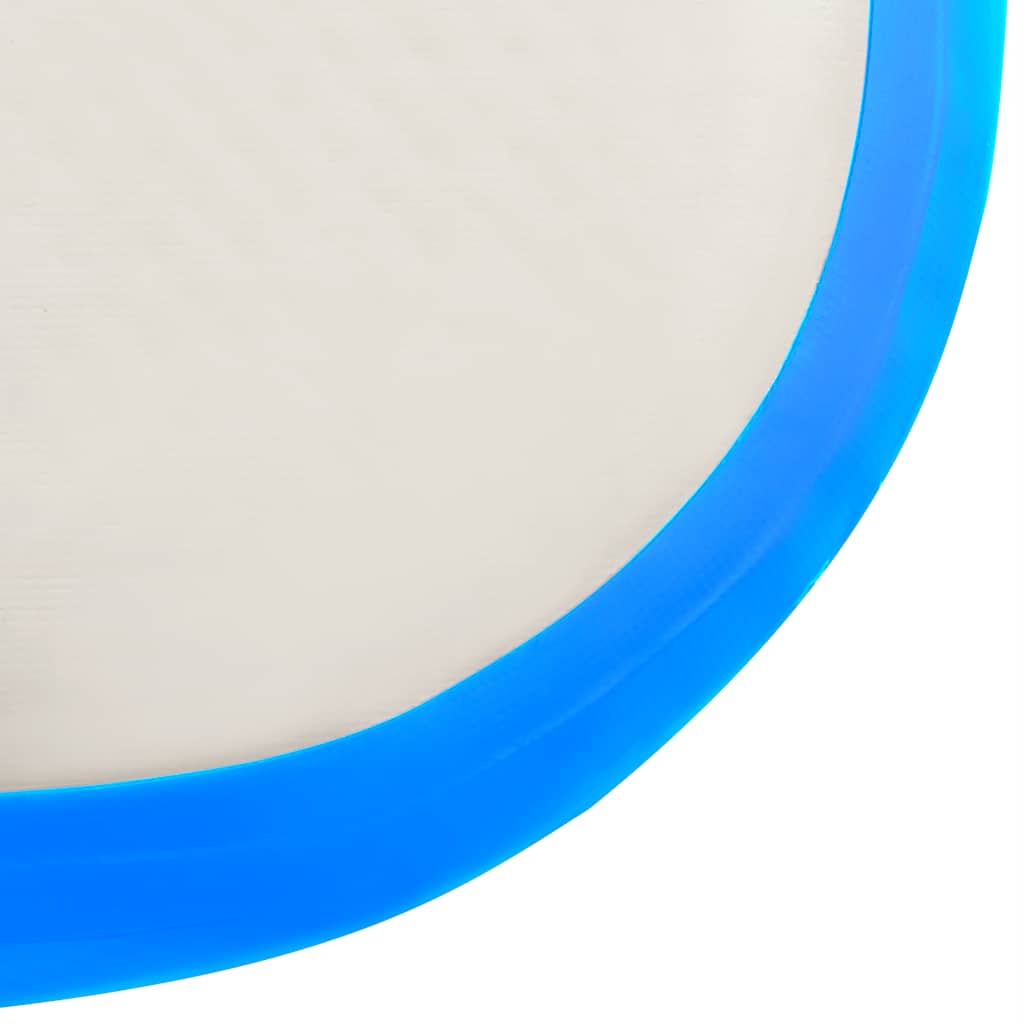 Inflatable Gymnastics Mat with Pump 60x100x20 cm PVC Blue