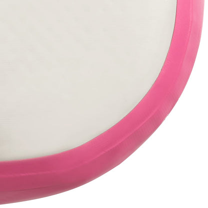 Inflatable Gymnastics Mat with Pump 600x100x15 cm PVC Pink