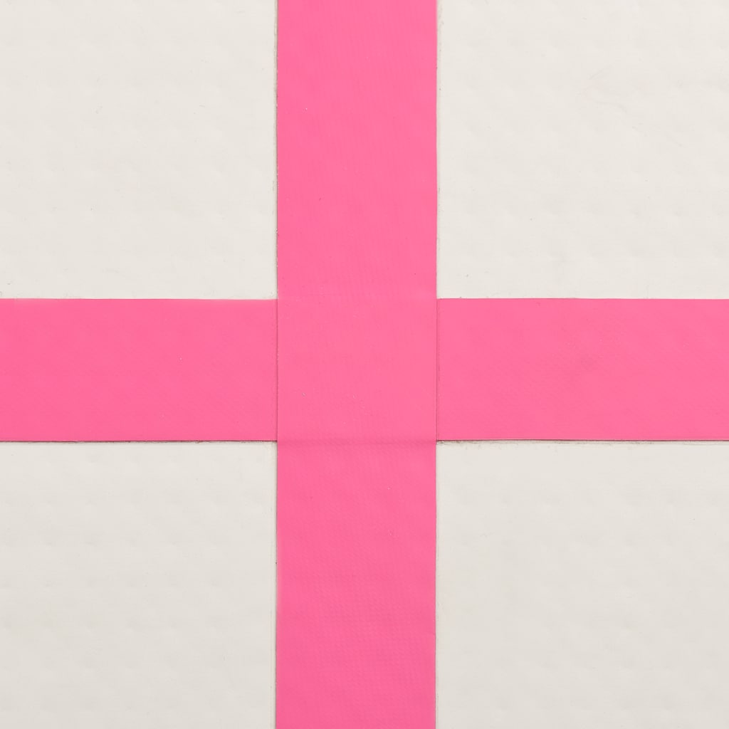 Inflatable Gymnastics Mat with Pump 700x100x15 cm PVC Pink
