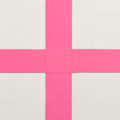 Inflatable Gymnastics Mat with Pump 700x100x15 cm PVC Pink