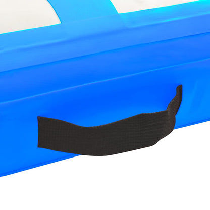 Inflatable Gymnastics Mat with Pump 300x100x20 cm PVC Blue
