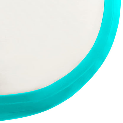 Inflatable Gymnastics Mat with Pump 200x200x15 cm PVC Green