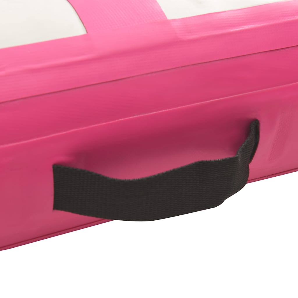 Inflatable Gymnastics Mat with Pump 200x200x20 cm PVC Pink