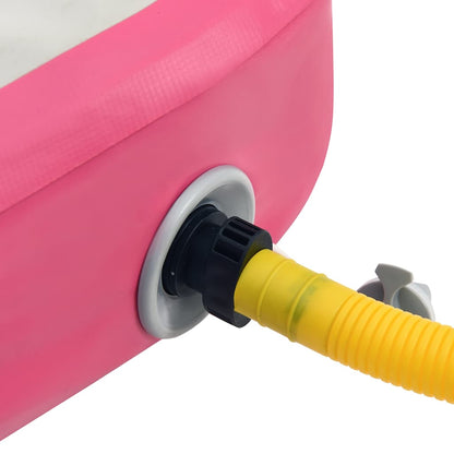 Inflatable Gymnastics Mat with Pump 200x200x20 cm PVC Pink