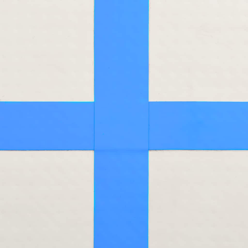 Inflatable Gymnastics Mat with Pump 200x200x20 cm PVC Blue