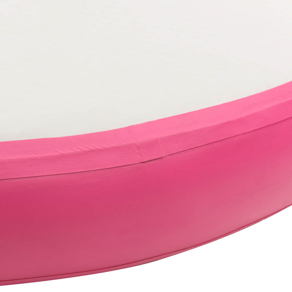 Inflatable Gymnastic Mat with Pump 100x100x15 cm PVC Pink