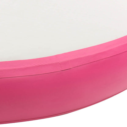 Inflatable Gymnastic Mat with Pump 100x100x15 cm PVC Pink