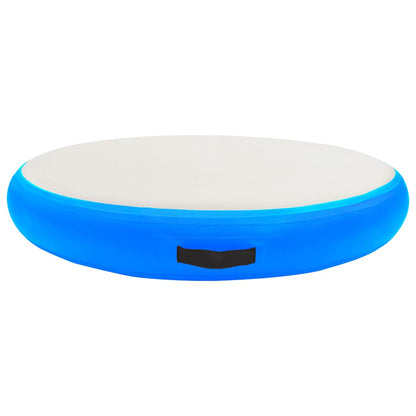 Inflatable Gymnastic Mat with Pump 100x100x15 cm PVC Blue
