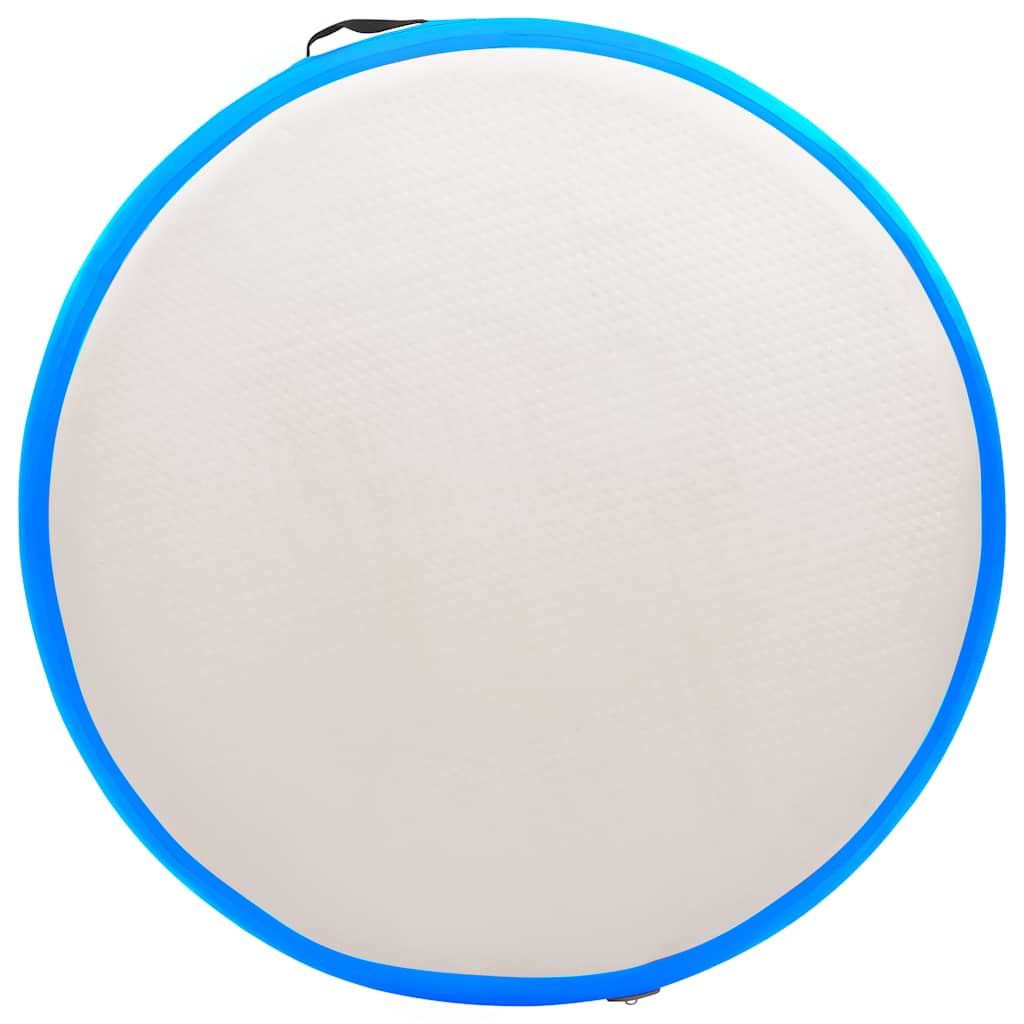 Inflatable Gymnastic Mat with Pump 100x100x15 cm PVC Blue