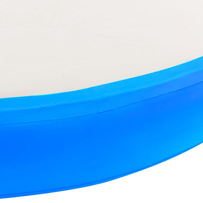 Inflatable Gymnastic Mat with Pump 100x100x15 cm PVC Blue