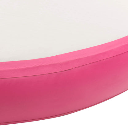 Inflatable Gymnastic Mat with Pump 100x100x20 cm PVC Pink