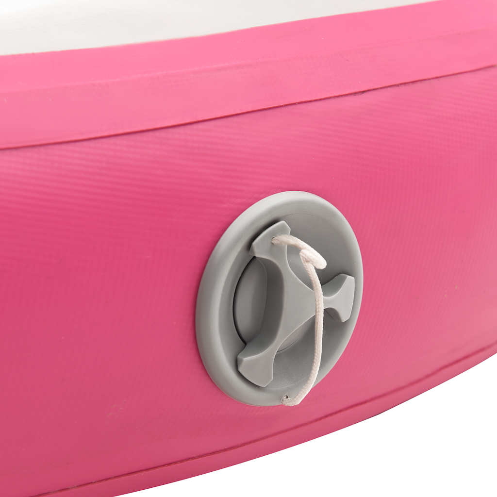 Inflatable Gymnastic Mat with Pump 100x100x20 cm PVC Pink