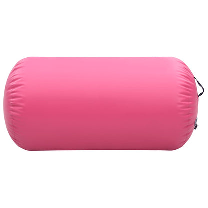 Inflatable Gymnastic Roll with Pump 120x90 cm PVC Pink