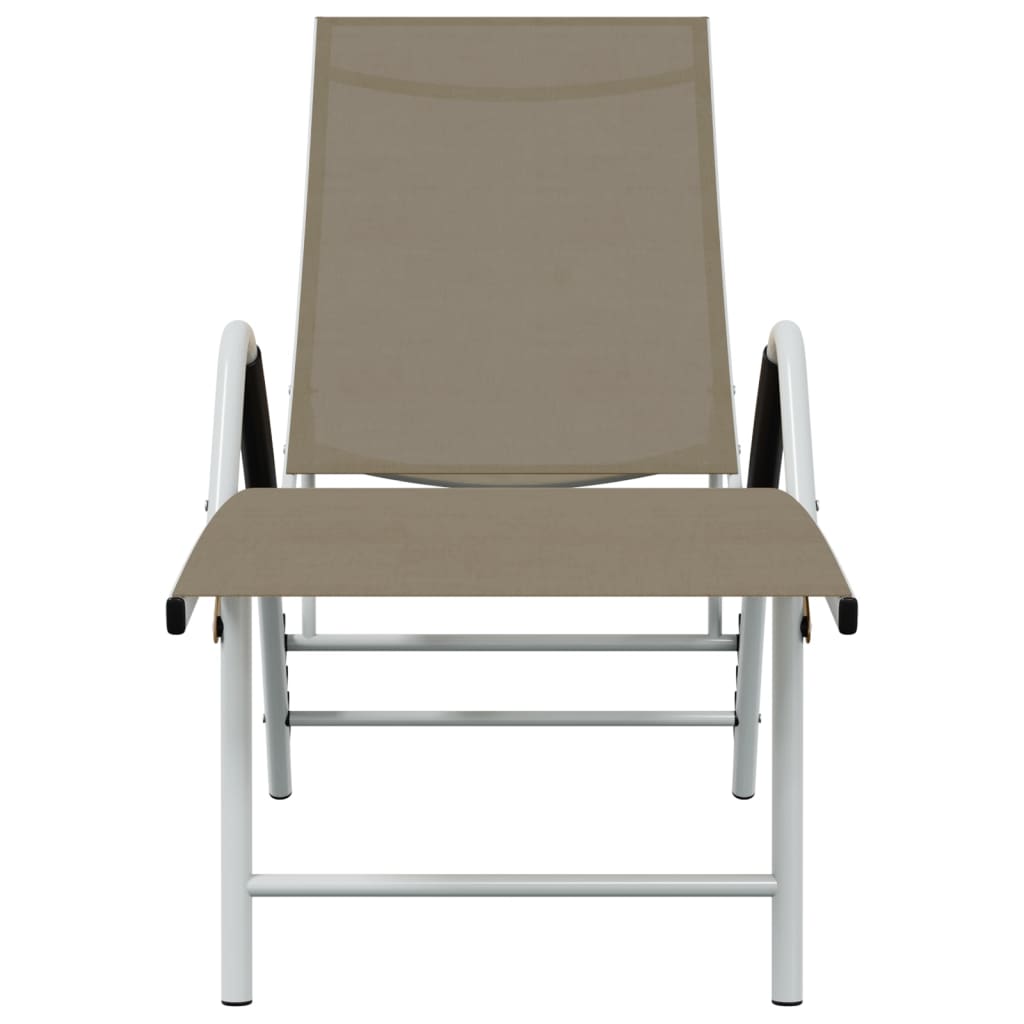 Sun Lounger | Taupe | Textilene, Aluminium | Standard